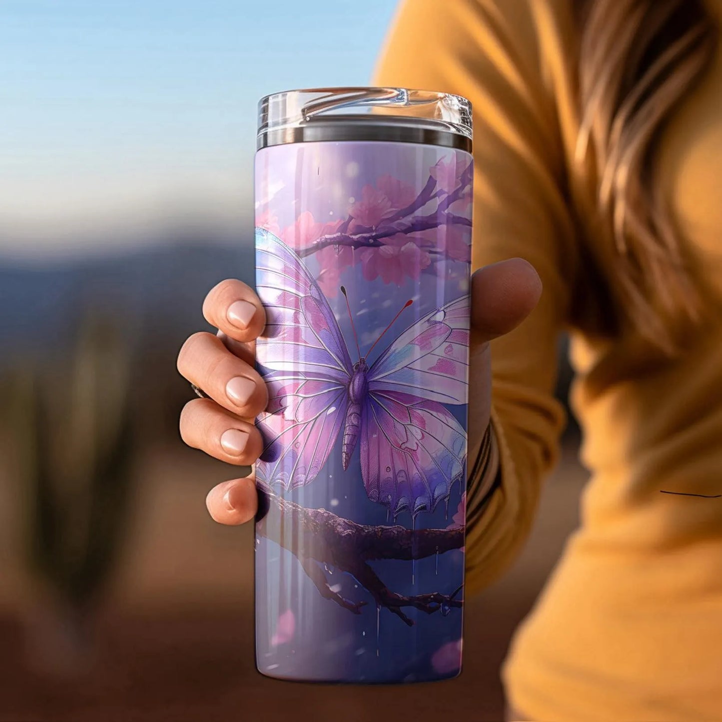 Fluttered Grace Tumblers