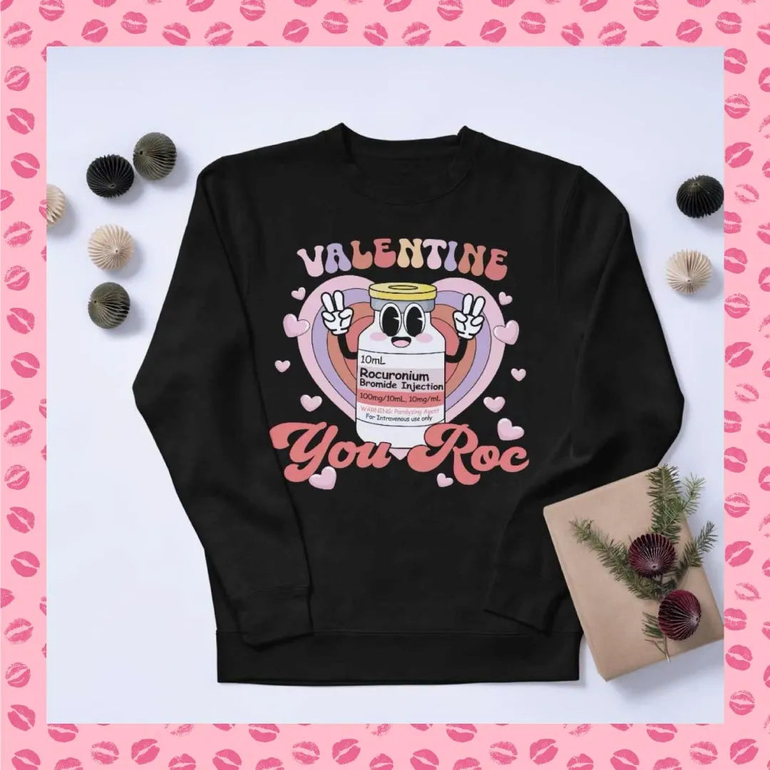 Sweet Pulse Valentine Pull over Black