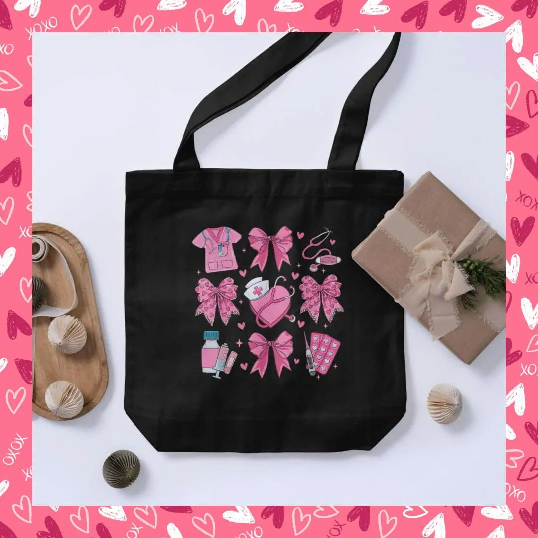 Cure Charm Black Tote Bag